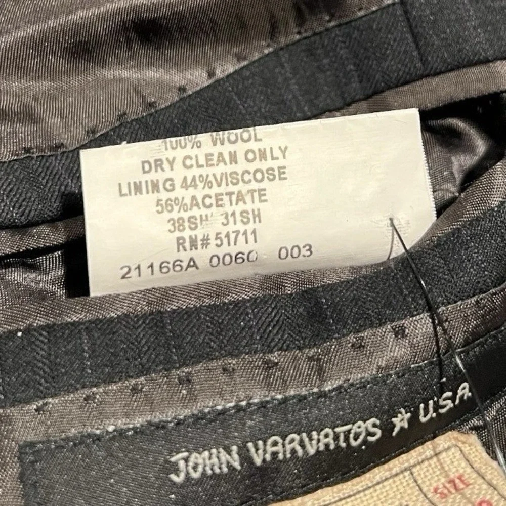 John Varvatos USA Lyon 2-Button Blazer Sport Coat‎ Mens 38 SH Lined